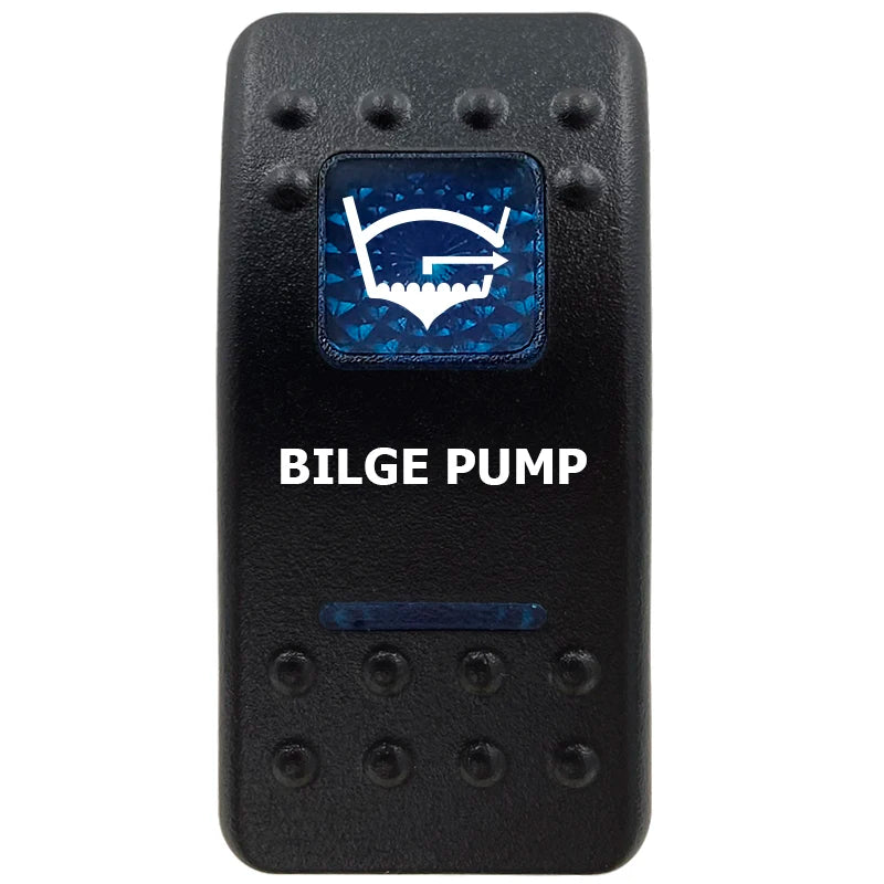 12V Marine Grade Rocker Switch SPST/ON OFF, DPDT/(ON) OFF (ON) Blue Led Light Bar for Carling ARB NARVA Replace Waterproof IP66