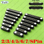 1-10set DC Magnetic Pogo Pin Connector 2Pin 3P 4P 5P 6P 7P 8P Pogopin Male Female Spacing 2.5/2.54mm Loaded Power Socket 2A