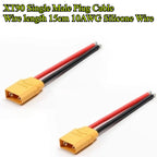 1/2Pcs XT90H XT90 XT90S Plug Male and Female Connector 10/15/20/30/50cm 10AWG Silicone Wire for RC Lipo Battery FPV Racing Drone