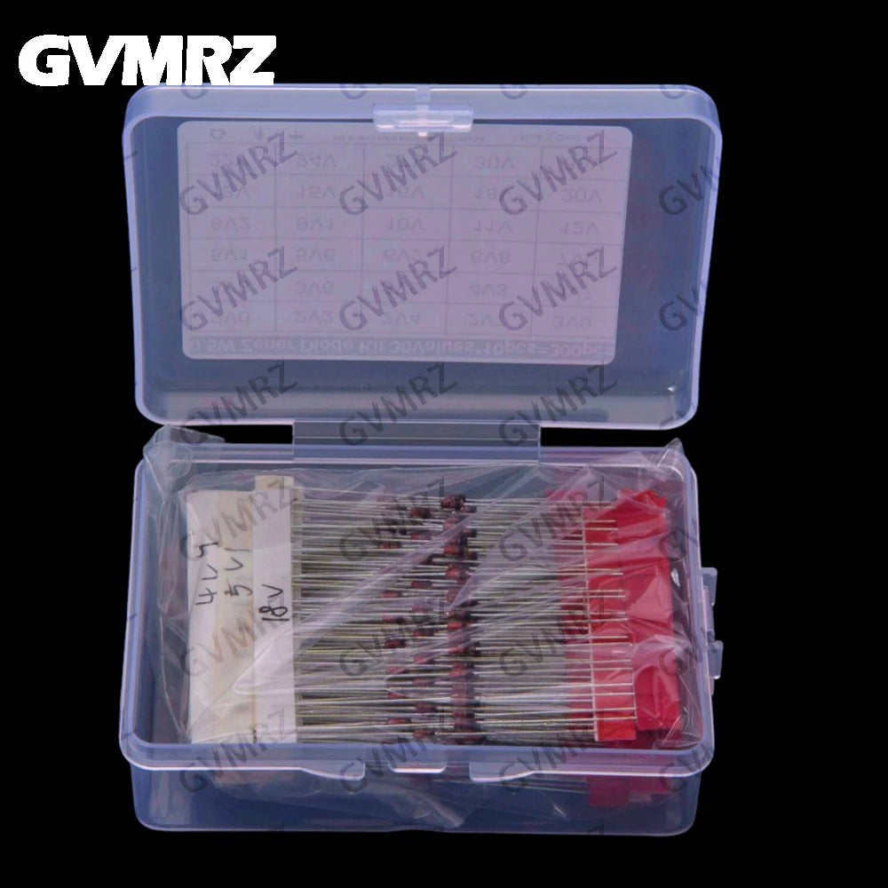 30Values 300PCS 0.5W Zener Diode Sample Package 2V0-39V DO-35 2V0 2V2 2V4 2V7 3V0 3V3 3V6 3V9 4V3 4V7 5V1