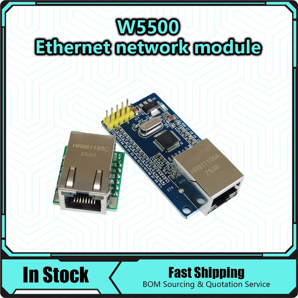 USR-ES1 W5500 W5100 Ethernet Network Module Hardware SPI to LAN/ Ethernet TCP / IP 51 / STM32 Microcontroller Program Over