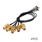 5Pcs/Lot IPX to SMA Pigtail Cable, Female SMA to UFL/u.FL/IPX Adapter, 1.13MM RP-SMA-KY, High-Quality RF Coax Cable Assembly