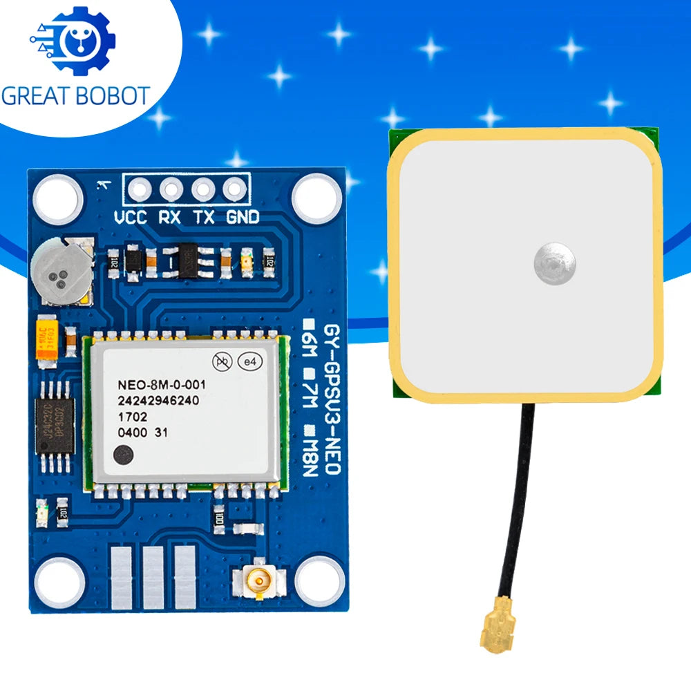 1~10PCS GY-GPSV3 NEO-M8N GPS Module for APM MWC Flight Controller PX4 Pixhawk V2.4.5 APM2.56 APM 1.65 -3.6V