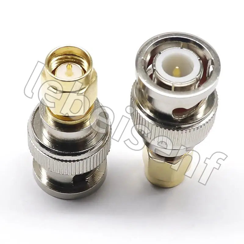 SMA Male Plug to BNC Female M/F Radio Antenna Connector RF Converter M/F Radio Antenna Adapters Kit Coaxial SMA to BNC Adapter