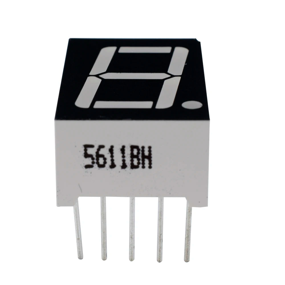 5/10PCS 0.56inches 7 Segment 1 Digital LED Display Super Red Green Common Cathode