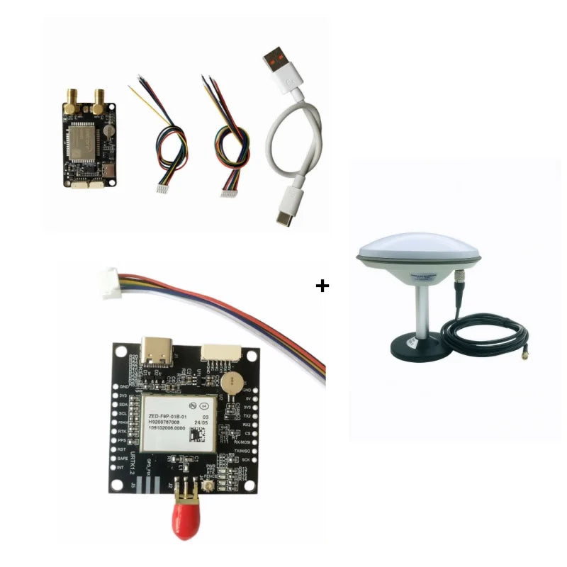 RTK UM980 High Accuracy Multi-Frequency Unicore GNSS Module VS F9P with Antenna for GPS Base Station RTK Receiver Board OEM