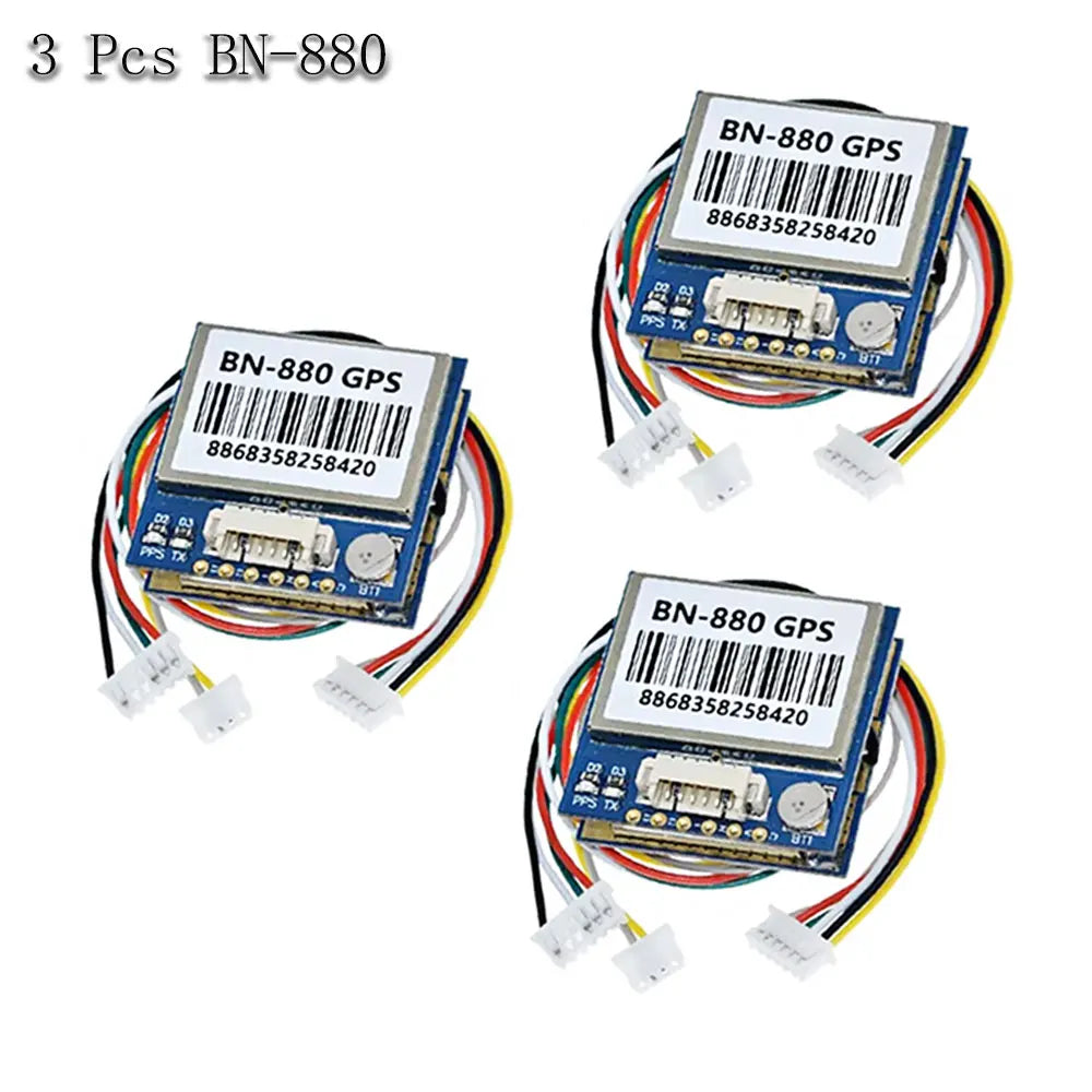 BN220 BN-880 GNSS Module, 3.0V-5.0V TTL Level GPS GLONASS Dual GPS Module with Built-in FLASH Antenna for RC Drone Airplane