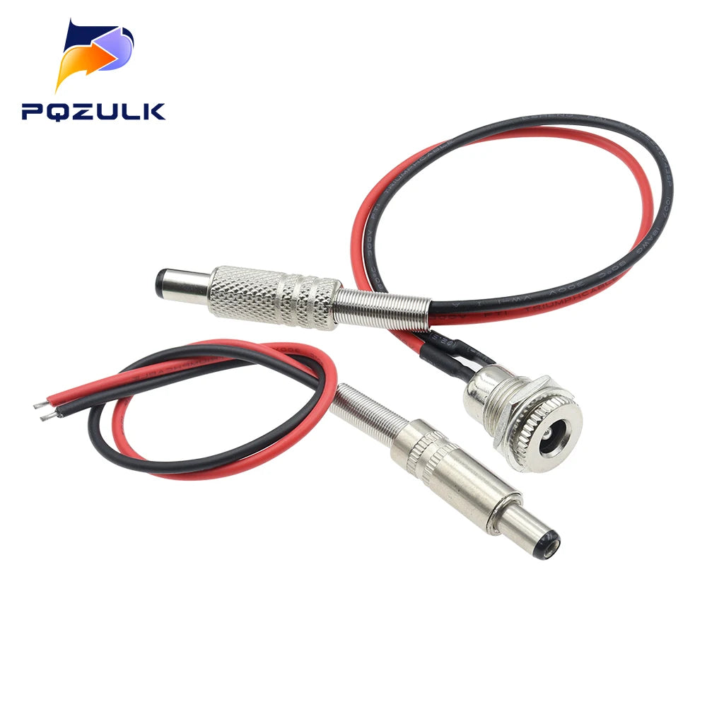 DC-099 DC Power Male Female Jack Charging Socket Jack With Cable Male Female Power Plug Connector Male Female Connector Adapter