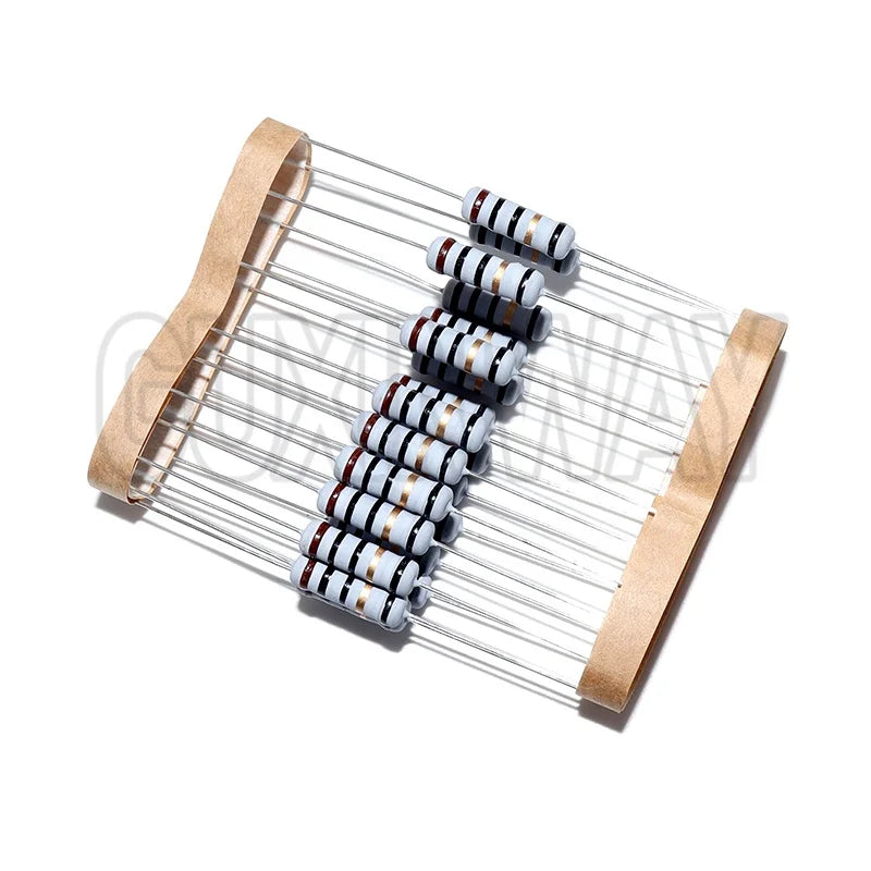 20pcs 2W 5% Wirewound Resistor Fuse 0.05R 0.1R 0.15R 1R 2.2R 4.7R 5.1R 10R 20R 22R 47R 51R 100R  0.1 0.22 0.33 0.47 0.5 1 ohm