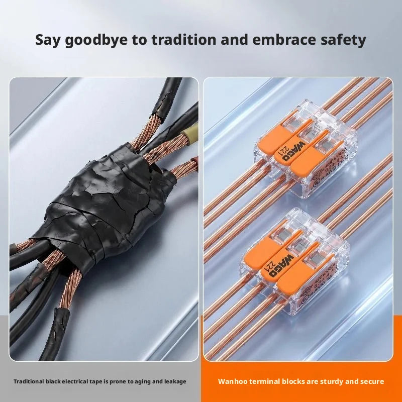 WAGO 221‑420 Double‑Deck 10‑Conductor Lever Wire Connector,0.14‑4mm² 32A 450V
