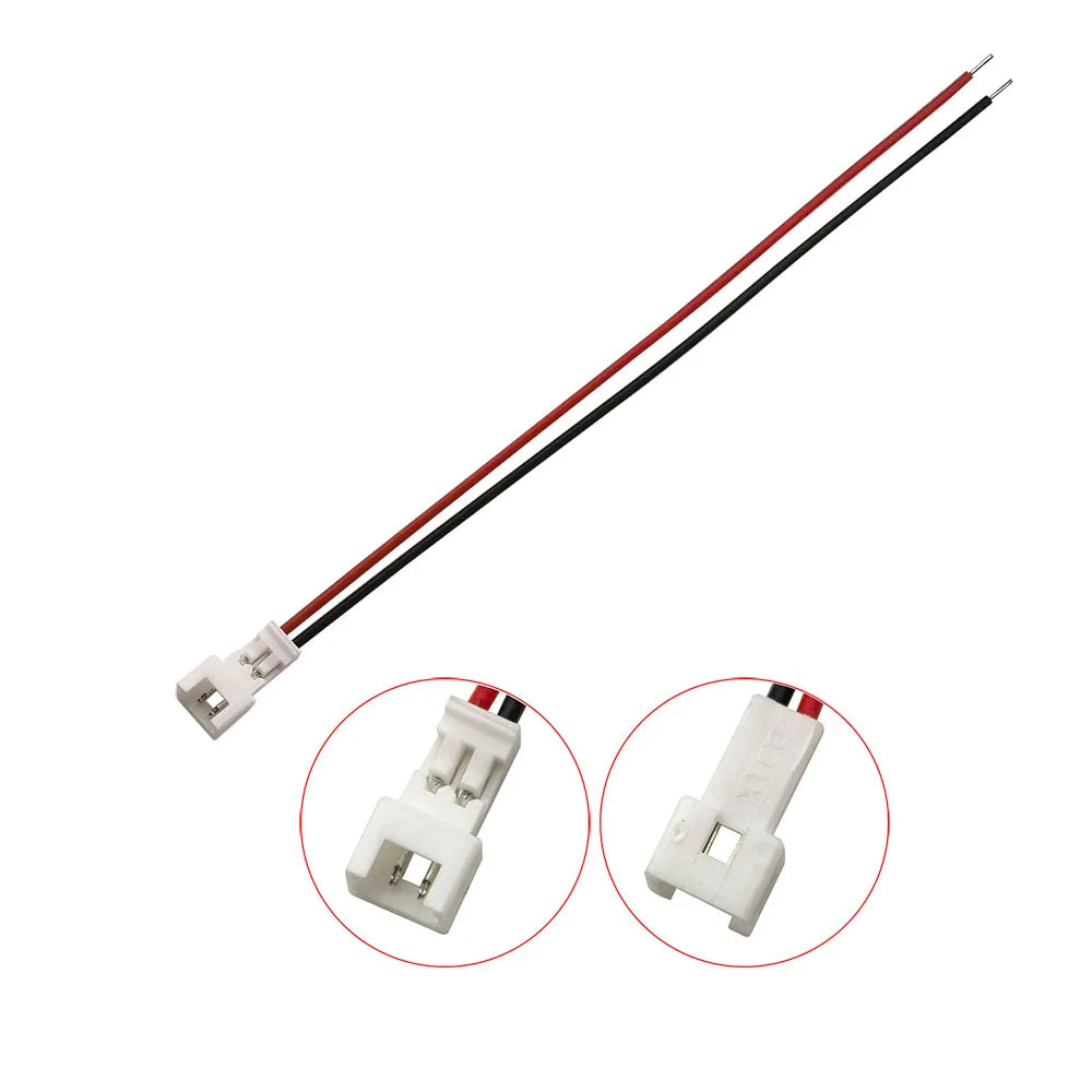 20Pcs Mini Micro JST Connector 1.25mm Pitch 2 Pin Male Plug / Jack Female Socket Electronic Wire Cable Connectors 15CM 28AWG
