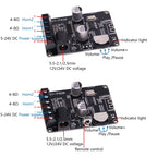 30W 40W Stereo Bluetooth Receiver Power Amplifier Dual-Channel Board 12V 24V High Power Digital Module for DIY XY-P40W