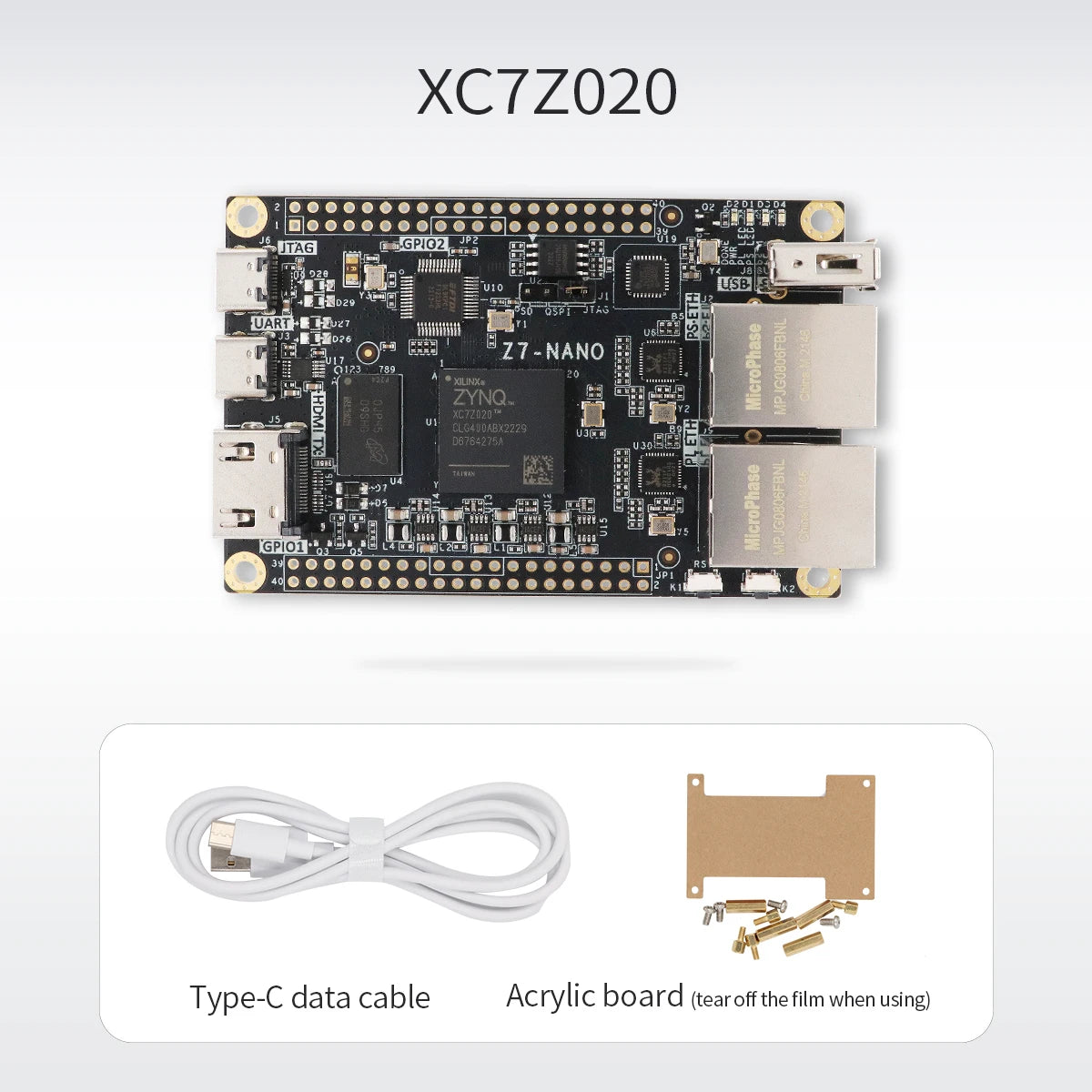 Microphase Z7-Nano XILINX FPGA development board ZYNQ core board 7020 7010 PYNQ dual network port