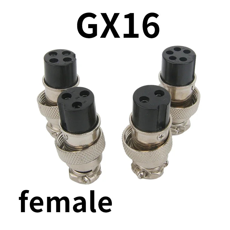 GX12 GX16 GX20 2/3/4/5/6/7/8/9/10 Pin Male Female Butting Wire Cable Circular Aviation Socket Plug Panel Connector Dropshipping