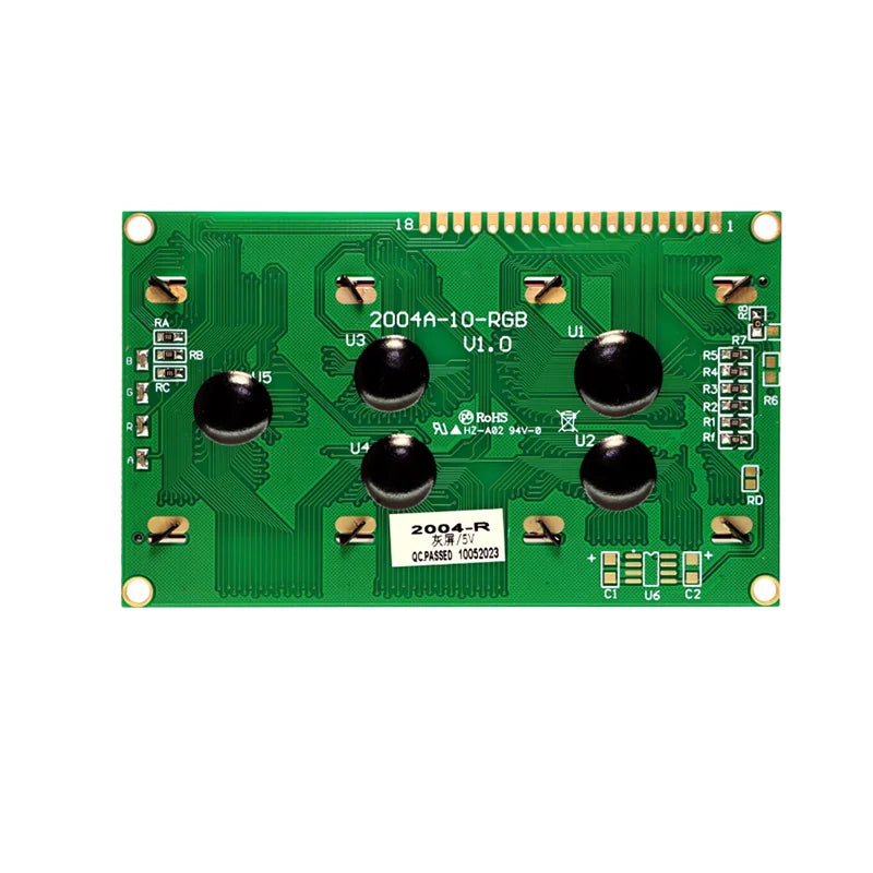 2004A 20x4 IIC I2C LCD Display Blue White Green Screen RGB Backlgiht Black Character 3.3V or 5V 98X60mm