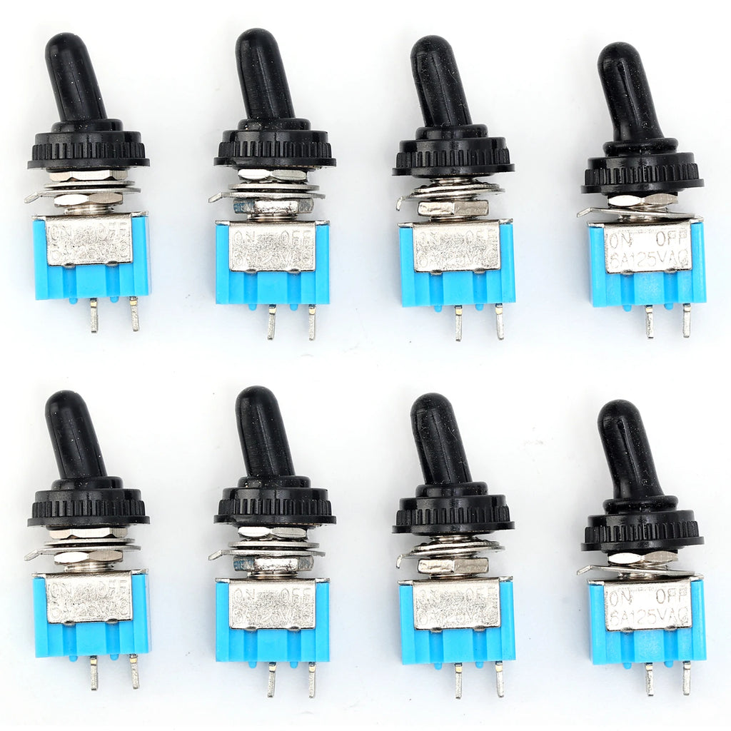 1-10PCS MT-S101 2-Pin 2-Position Miniature Toggle Switch Blue Micro Toggle Switch Tool Motorcycle Boat Supplies Accessories