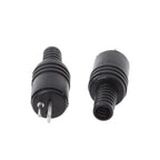 LXAF 10pcs Accessories Cable Solder HIFI Speaker Adapter Black Screw Terminals Tools DIN Plug 2 Pin  Male Mini Connector