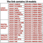 SIEMENS PLC logo, 6ED1052-1MD08/1CC08/1FB08/1HB08/0BA2, 6ED1055-1FB00/1MB00/1MA00/1MM00/1NB10/1FB10-0BA2, Original Brand New