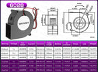 2PCS 5V USB Brushless Blower Cooling Fan USB Ventiliator Computer Case Cooler  PBT CPU Radiator USB Fan PC USB Gadgets