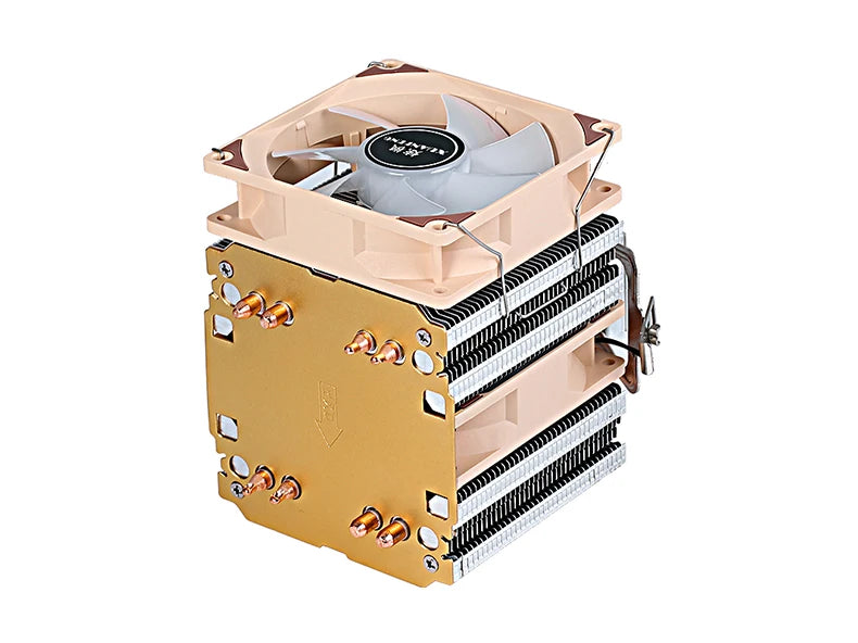 XUANFENG Air-cooled CPU Cooler 90mm Fan Twin Towers 4/6 Heat Pipe 4pin/PWM Compatible LGA2011 115x 1200 1700 X79 X99 AMD AM3 AM4