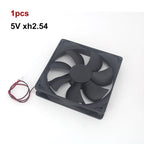 2 in 1 120mm 12cm 12025 DC USB Fan  5V 12V 24v 120mm*120mm*25mm Brushless USB Cooling Fan oil 2PIN PC Case Cooler 12cm E
