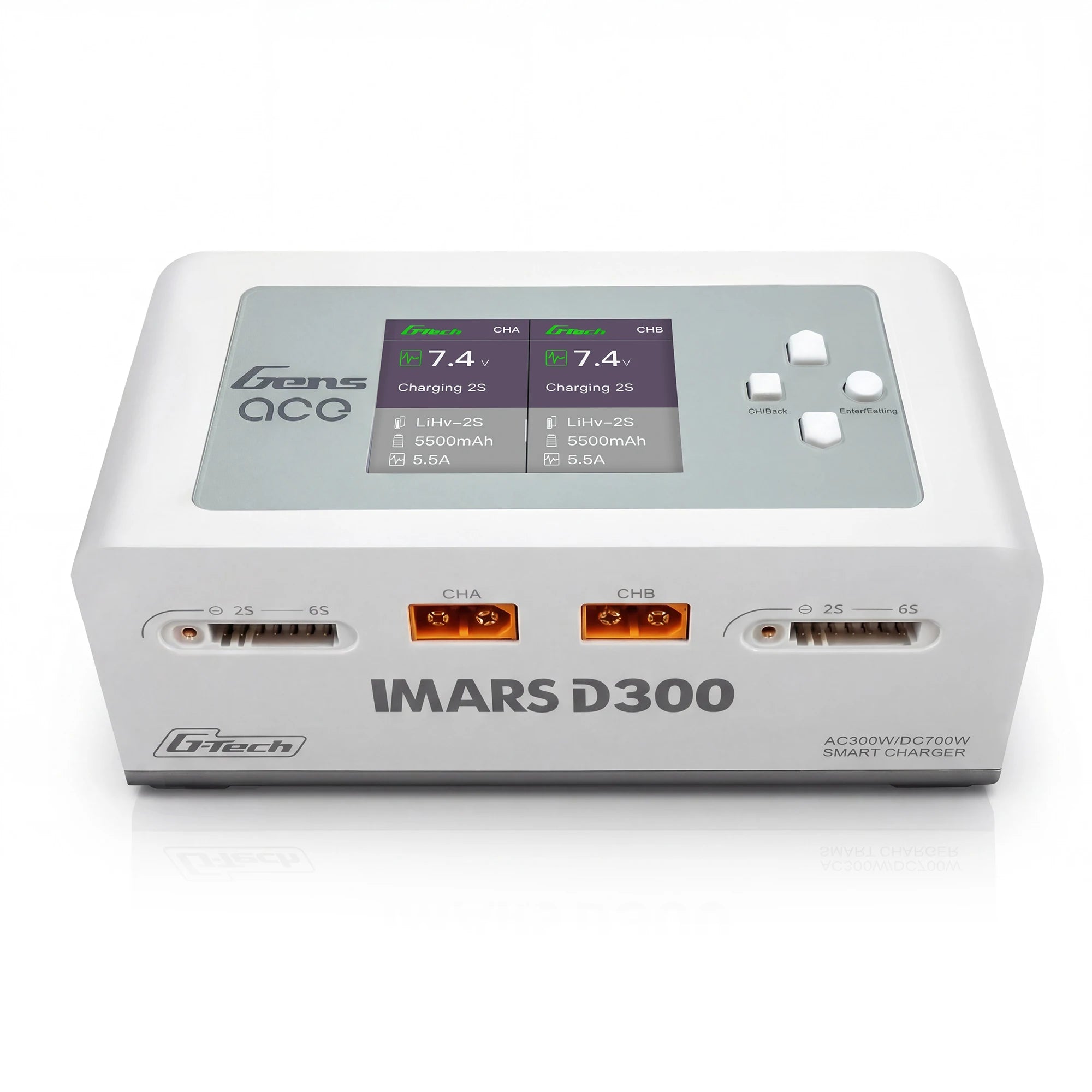 RadioLink IMARS D300 Lipo Battery Charger For RC FPV Airplane Drone Smart Dual Charge 16A AC 300W DC 700W Lipo Balance Charger