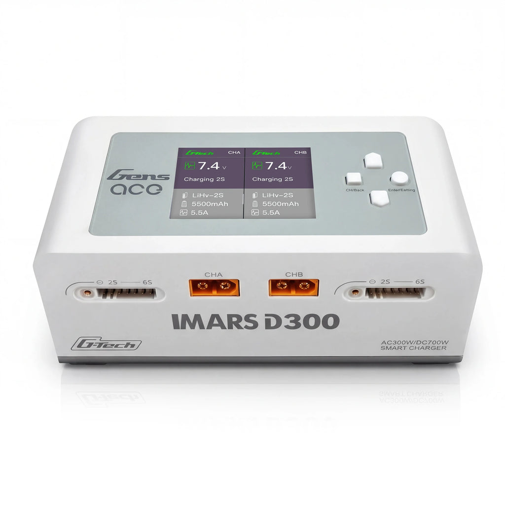 RadioLink IMARS D300 Lipo Battery Charger For RC FPV Airplane Drone Smart Dual Charge 16A AC 300W DC 700W Lipo Balance Charger