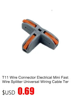 Wire Connector 252 253 254 255 Mini Quick Conectors Universal Compact Wiring Conductor Push-in Terminal Block LED Conector