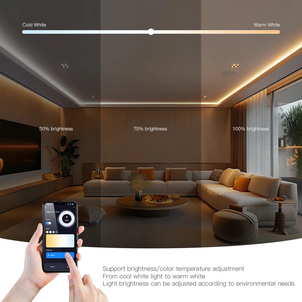 WiFi LED Strip Lights Switch LED Controller Zigbee 3.0 DC5V-24V Tuya CCT RGB RGBW RGBCCT COB Neon Tape Dimmable Smart Dimmer
