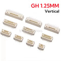 20Pcs GH 1.25mm with lock connector patch Vertical SMT 2/3/4/5/6/7/8/10P GH1.25 Connector Header Male