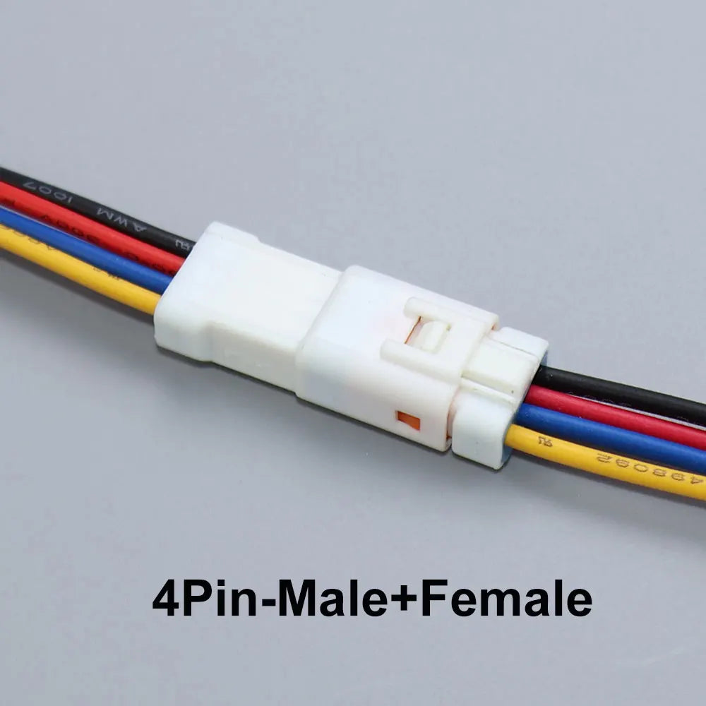 JCD Waterproof JST JWPF Connector 2P 3P 4P 6P 8P Male And Female Plug Socket 0.3m ² Wire Harness 02t/02r/03t/03r With 20CM Wire