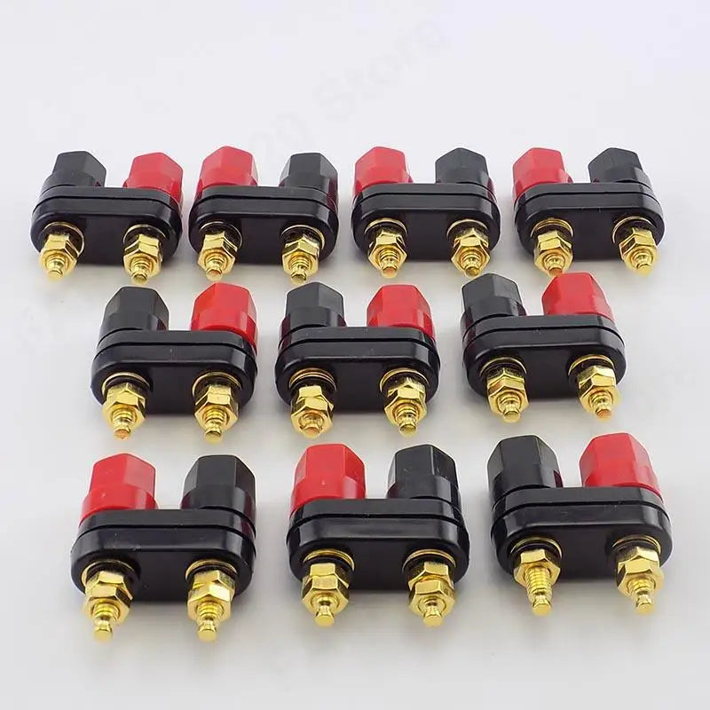 Banana Plugs Couple Terminals Red Black Connector Amplifier Terminal Binding Post Banana Speaker Plug Jack M20