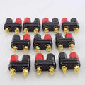 Banana Plugs Couple Terminals Red Black Connector Amplifier Terminal Binding Post Banana Speaker Plug Jack M20