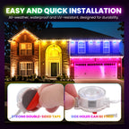 150M 90M 60M 15M Smart RGB Eave Lights IP67 Waterproof APP&Remote Control Timer Dimmable LED String Lights Home Christmas Decor