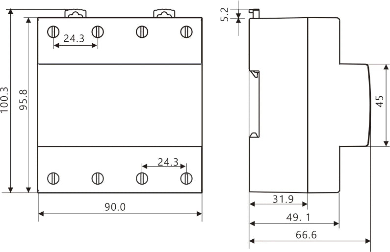 Samwha-Dsp AVR-3S-XXA 3x380V+Nuetral Adjustable Current & Voltage Non-sync Relay 63A,80A,100A