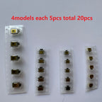 20Pieces 12V Side Push Button Tact SW Momentary Tact Switch 4Pin SMD 3X4mm/3.5x4.7mm/4x6mm for Phone/MP4/Keys