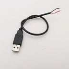 5V USB 2.0 A Female Male Power Supply Cable Connector 2Pin 4Pin Wire Charge Extension Cable Adapter Welding Line DIY 0.3m 1m 2m