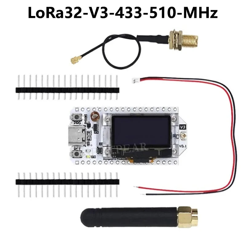 LoRa32 V3 ESP32-S3 LoRa Development Board 0.96 inch OLED SX1262 433-510/863-928MHz Meshtastic For Arduino