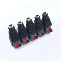DC 12V Male Female Connectors 2.1*5.5mm Power Plug Adapter Jacks Sockets Connector For Signal Color LED Strip CCTV Camera