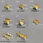 100/200/500/Pcs  U-Shaped Copper Wire Crimps H62 Brass Wire Buckle  Fascia Butt Terminal Quick Connect 454TABC 452 453 0.2-10mm2