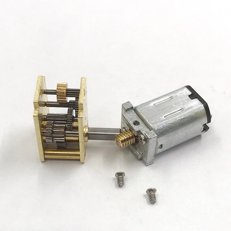 N20 Full Metal Gearbox Gear Motor DC 3V 6V 9V 12V 4RPM-381RPM Slow Speed High Torque Worm Gear Motor DIY Smart Car Robot Lock