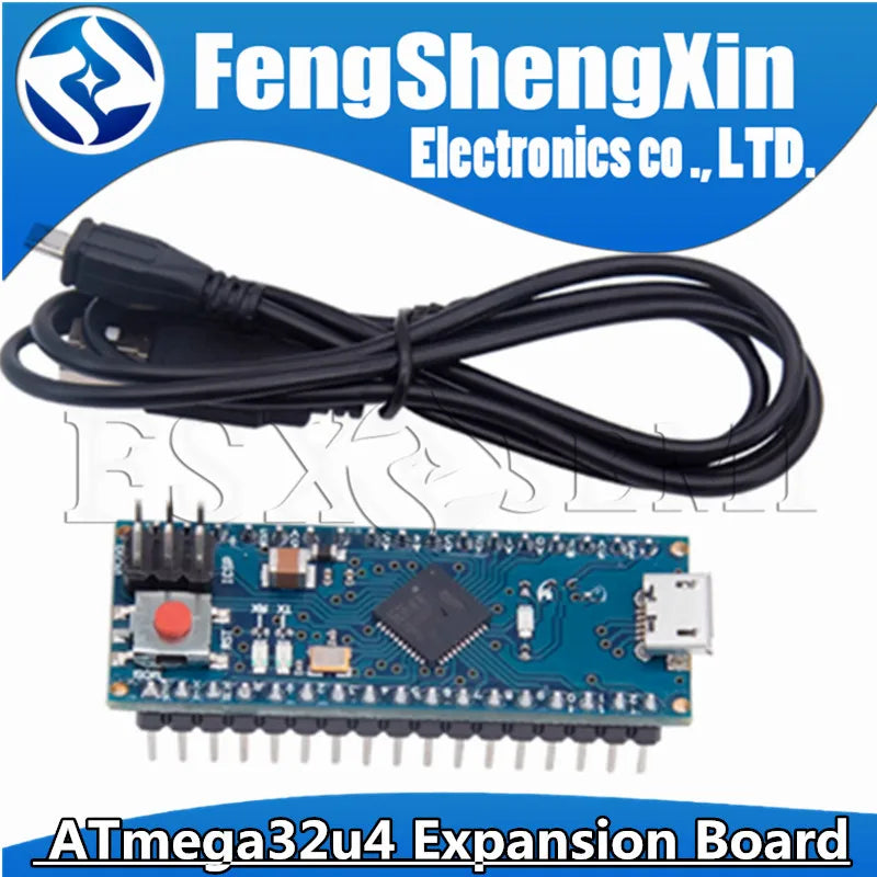 Micro ATmega32u4 5V 16MHZ Microcontroller Expansion Board Module Compatible For Arduino Mirco Replace Pro Mini With USB Cable