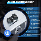 XTOOL TS100 PRO 2 in 1 SENSOR 315MHz & 433MHz TPMS Sensor NTM88 Chip Tire Repair Pressure Monitor Tester Programming Tool