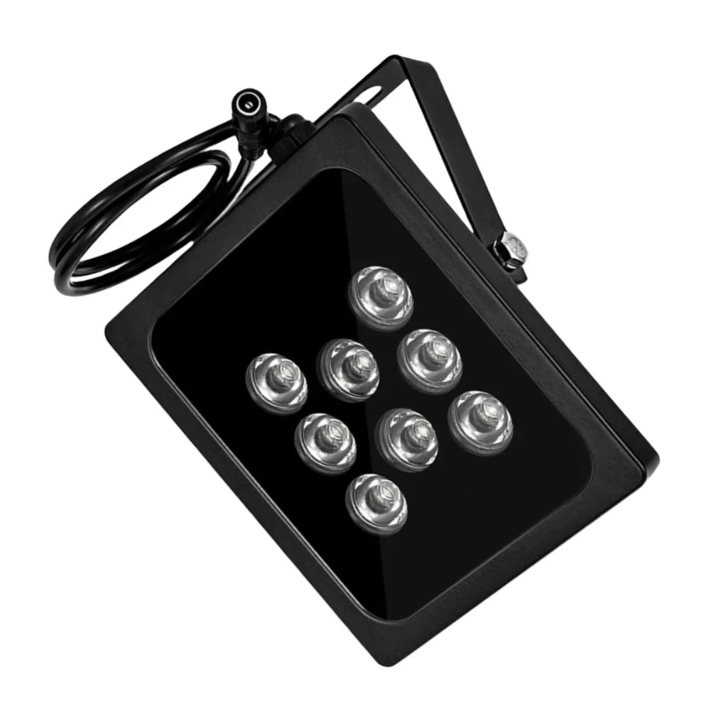1pc 940NM Waterproof Infrared Illuminator 60M IR Distance Adjustable Beam Angles 8-array LEDs For Monitoring Supplemental Lights