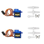2/5/10pcs Sg90 Servo Motor Micro 9g 180 360 Degree Mount Sg90 Kit Without Metal Gear Pro Rc Car Toy Airplane Arduino Uno Diy