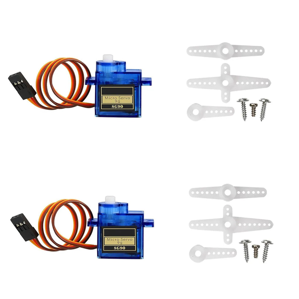 2/5/10pcs Sg90 Servo Motor Micro 9g 180 360 Degree Mount Sg90 Kit Without Metal Gear Pro Rc Car Toy Airplane Arduino Uno Diy