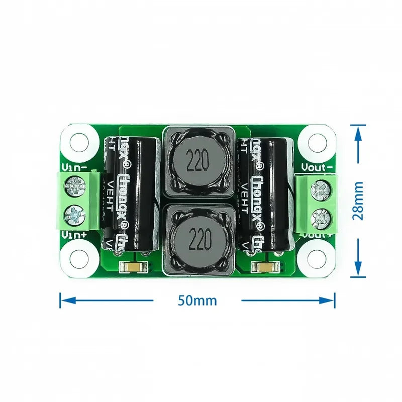 0-50V 4A DC power supply filter board Class D power amplifier Interference suppression board car EMI Industrial control panel a
