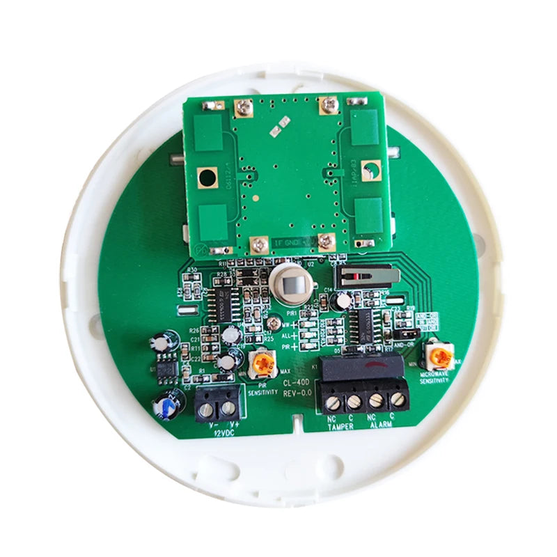 1/2pc Wired Ceiling Microwave+PIR Motion Sensor Motion Detector Alarm 360° Detection Movement Alarm Pet Immune for Home Security