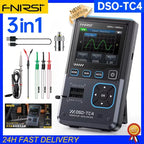 FNIRSI DSO-TC4/DSO-TC3  3 in 1 Digital Oscilloscope 10MHz 48Ms/s Transistor Tester Electronics Component Tester USB Charger Tool