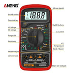 ANENG AN8205C Volt Ohm Multimetro Tester Meter With Thermocouple LCD Backlight Portable Digital Multimeter AC/DC Ammeter